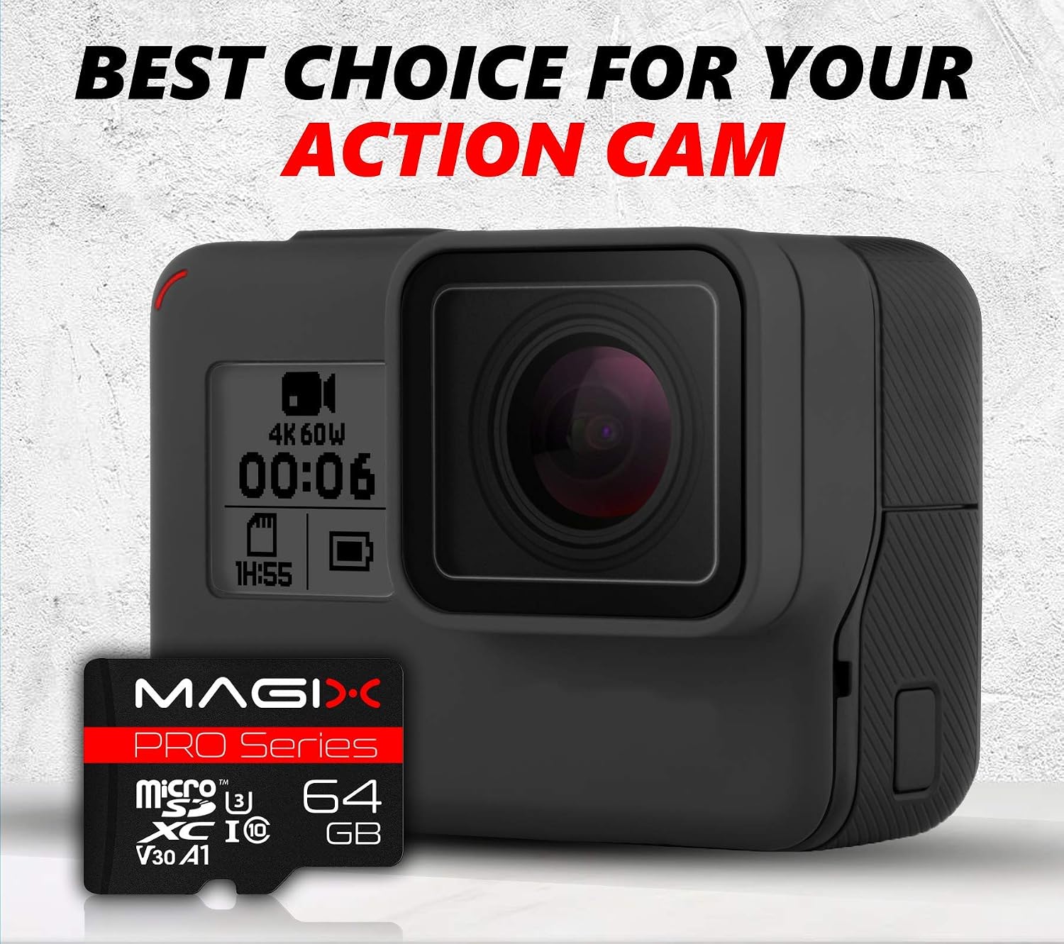 Magix MicroSD Card PRO Series Class10 V30 + SD Adapter, Read Speed Up to 95 MB/s (64GB) - Image 5