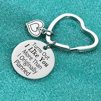 7RVZM Newly Dating Gifts For Him Her Relationship Keychain Girlfriend Birthday Gift From Boyfriend Keychain