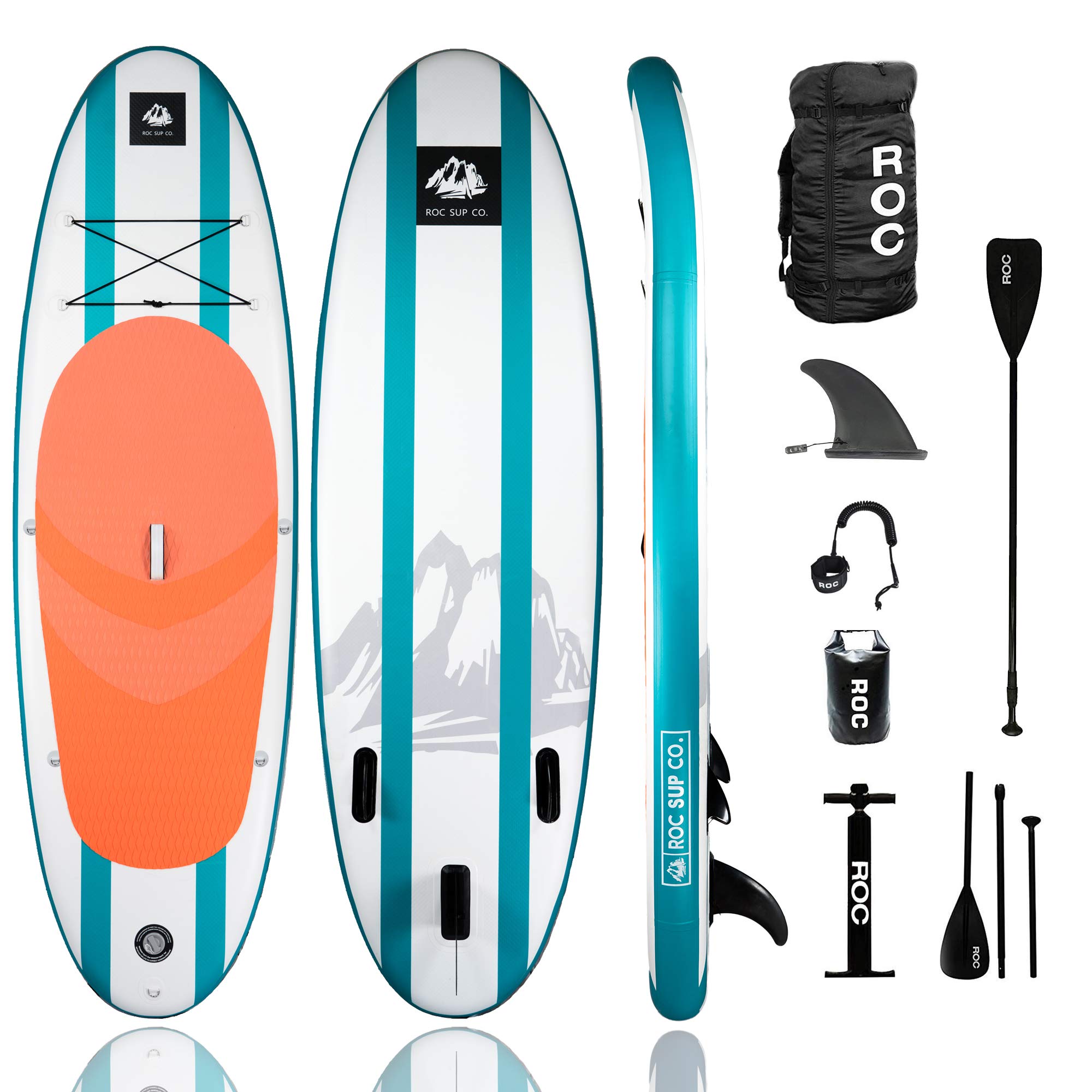 Roc Inflatable Stand Up Paddle Board with Premium sup Accessories