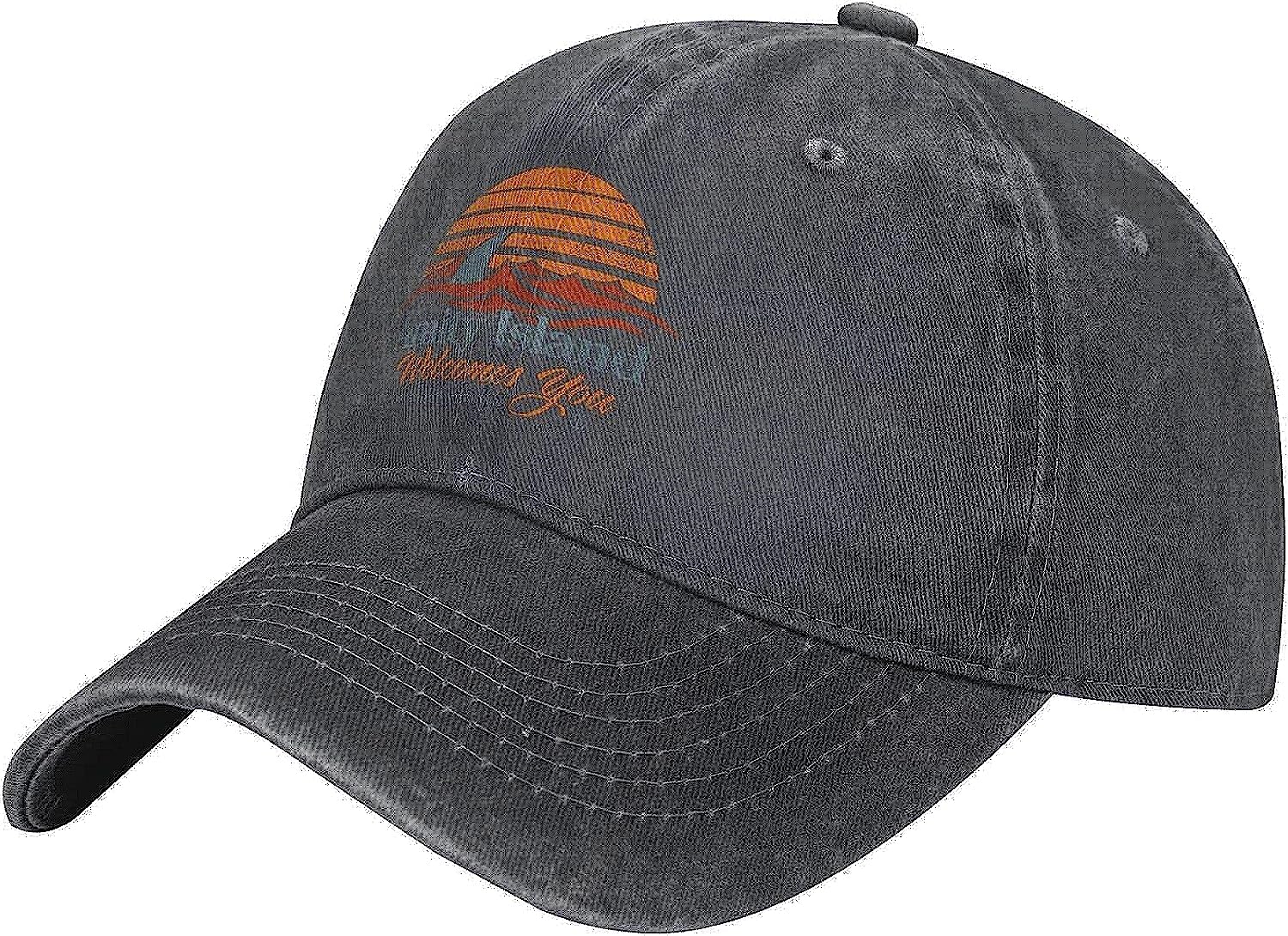 Coordaya Jaws Amity Island Hats Baseball Caps Washed Dad Trucker Denim Cowboy Hat