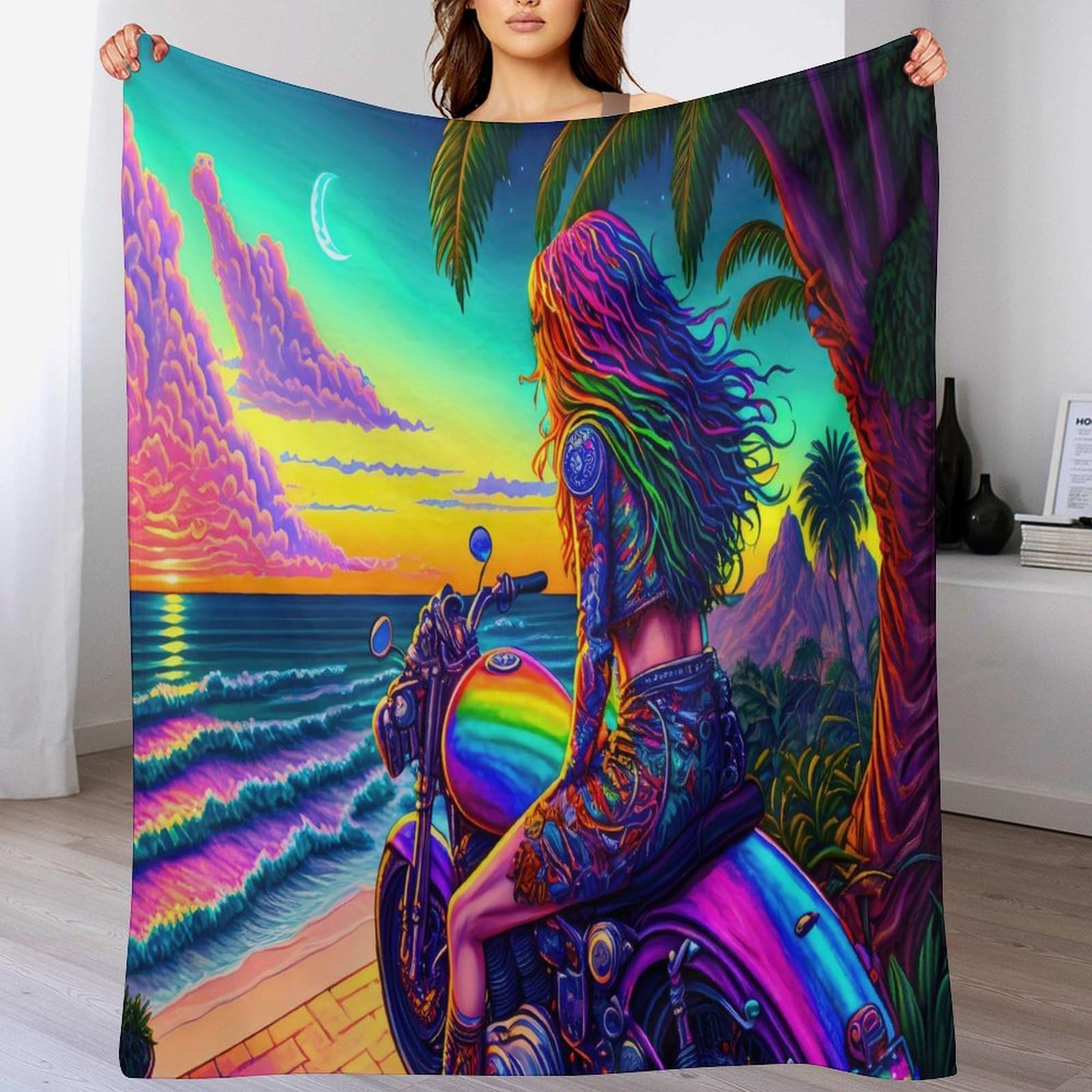 Couverture salon douce anti-froid flannel polaire lit et canapé toutes saisons