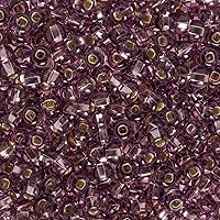 Vista 32 de John Bead Cuentas de cristal checo 6/0 amatista AB cuentas para manualidades de joyería, vial de 0.81 oz