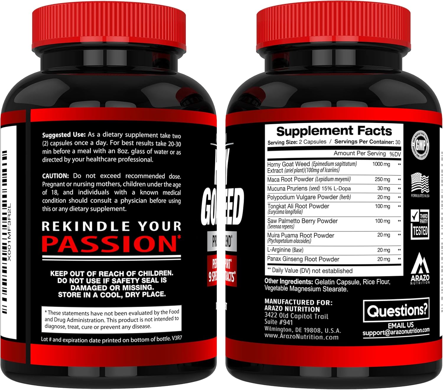 Buy Premium Horny Goat Weed Extract with Maca Root, Ginseng, Muira