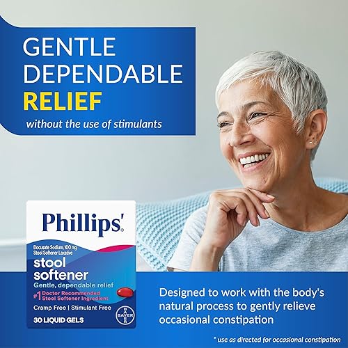 Miniatura 3 de Phillips' Geles líquidos suavizantes de heces, 30 geles líquidos, paquete de 5