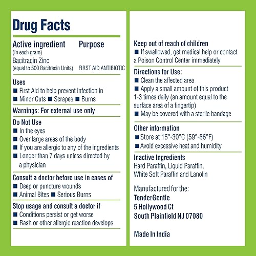 Miniatura 6 de Paquetes de ungüento antibiótico de bacitracina - 144 paquetes de ungüento de zinc bacitracina USP - Ayuda a prevenir infecciones en cortes menores,