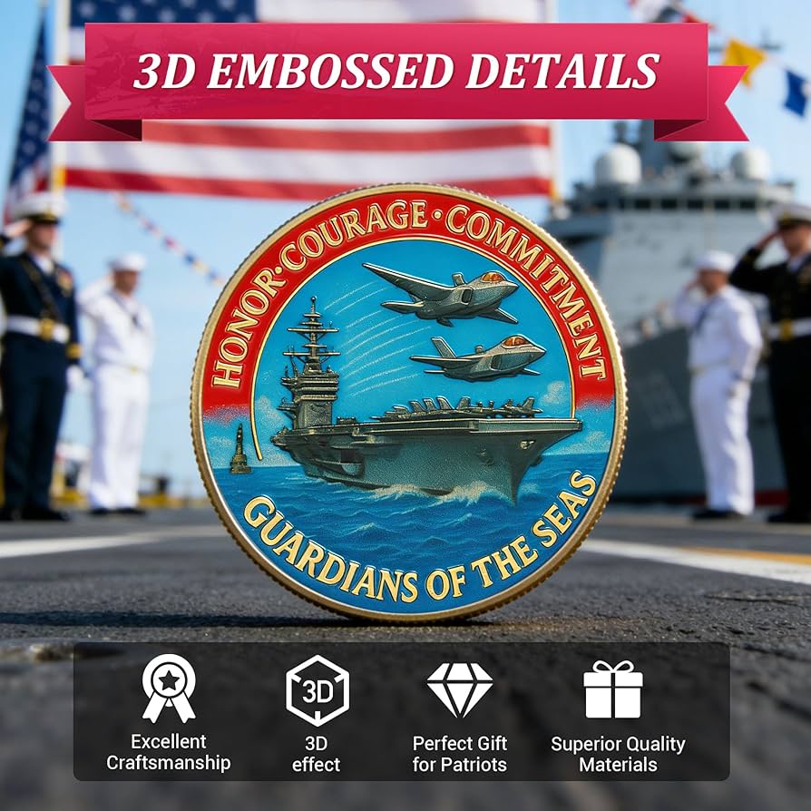 US NAVYチャレンジ Amazon.com: Navy 250th Anniversary Coin US 250th Commemorative