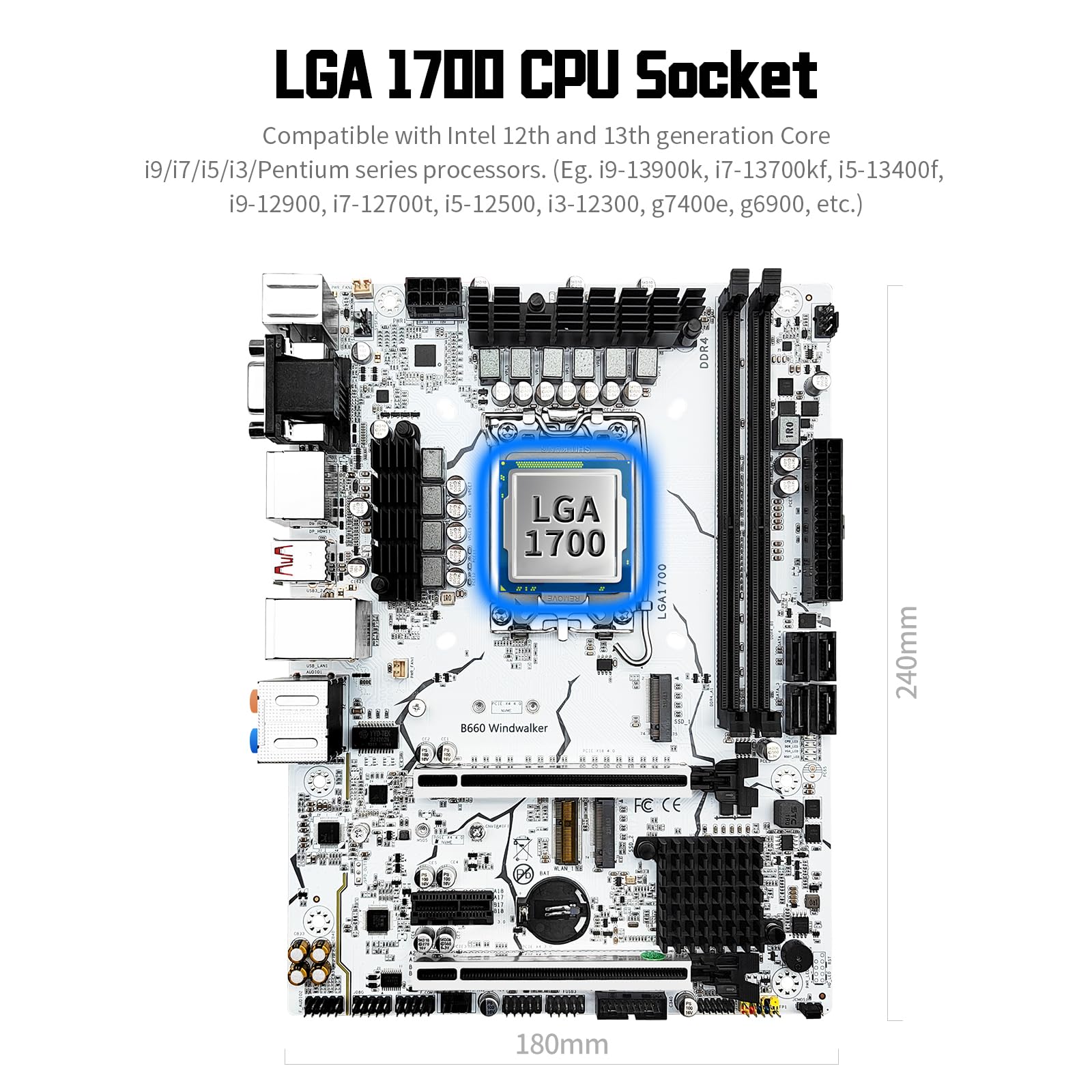 Amazon | SHANGZHAOYUAN B660 マザーボード LGA 1700 Intel 12th/13th 