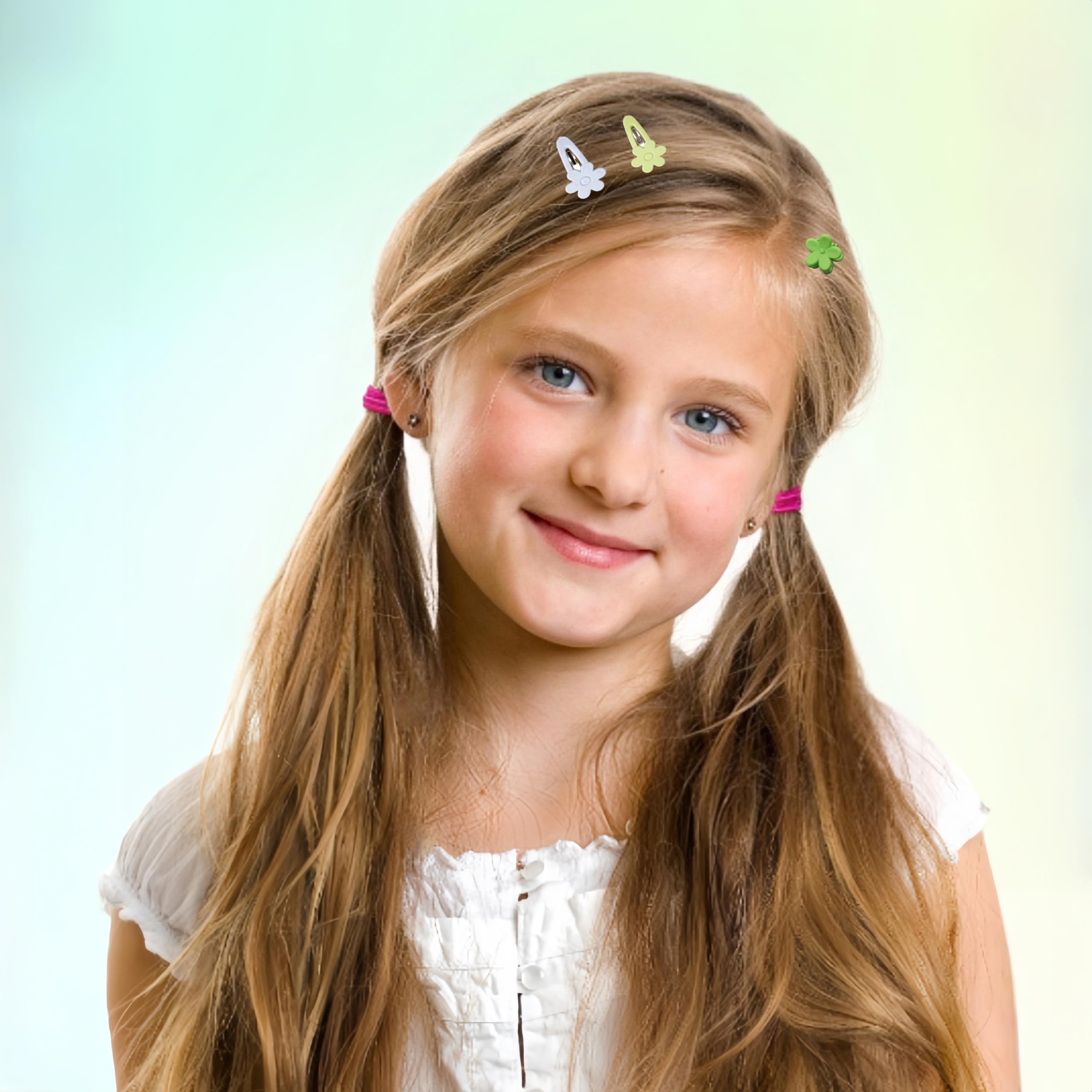 Lot de 1191 mini élastiques à cheveux pour bébé - Accessoires pour cheveux - Pinces à cheveux pour petites filles - Bandes élastiques - Nœuds mignons - Barrettes à clip de dessin animé