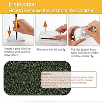 Vista 5 de LotFancy Recipiente desecante de gel de sílice indicador de 1.41 oz, paquete de 6, (naranja a verde oscuro), deshumidificador desecante