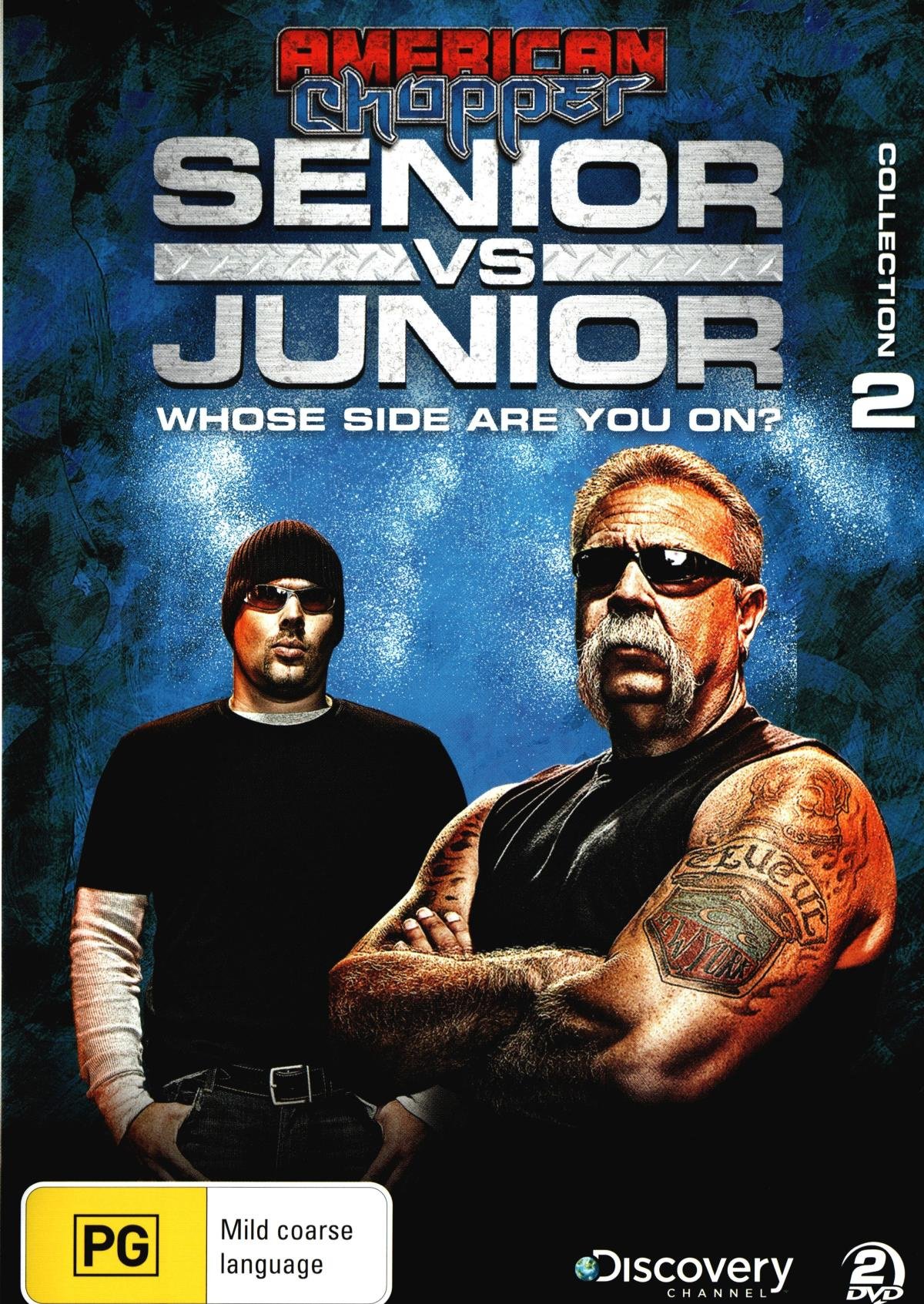 American Chopper Senior Vs Junior para tardes de motor y relax con la coleccion 2 en DVD