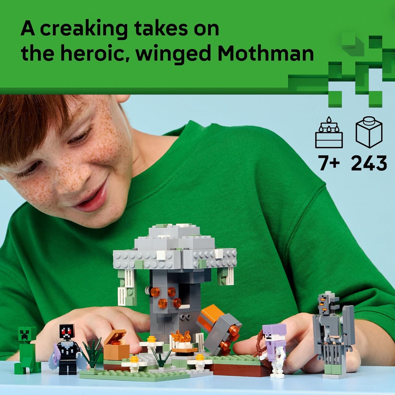 LEGO Minecraft The Pale Garden Building & Pretend Play Toy for Boys & Girls - Video Game Playset & Toy Figures for Kids, Ages 7+ - W/Mothman & Creeper Minifigures - Gift Idea for Birthdays - 21586 - Image 2