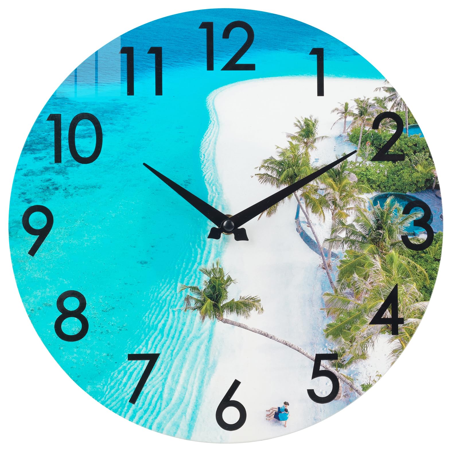 12 Inch Dragonfly Garden Wall Clock With Thermometer - Bronze Effect, Waterproof, Quartz Movement, Indoor/Outdoor Use For Patio, Pool, Living Room