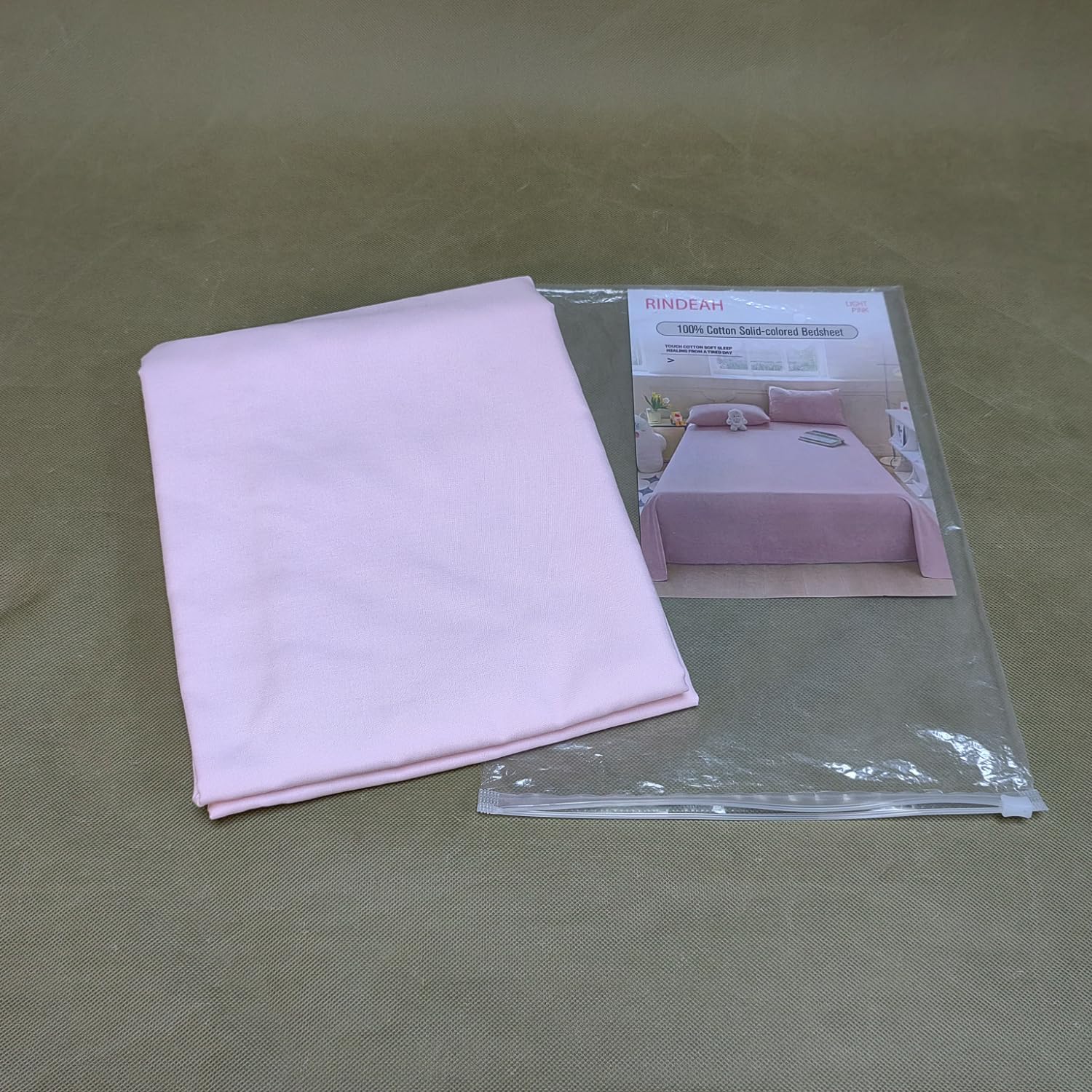 RINDEAH bedsheets,100% Cotton Sheets, Comfort Breathable, Soft Cotton Bed Sheets,Cooling & Breathable, Durable with a Crisp