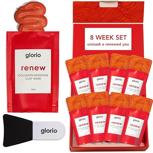 Miniatura 1 de Glorio Renew - Mascarillas de arcilla potenciadoras de colágeno con retinol  Mejora la elasticidad, restaura la piel firme y revive el resplandor