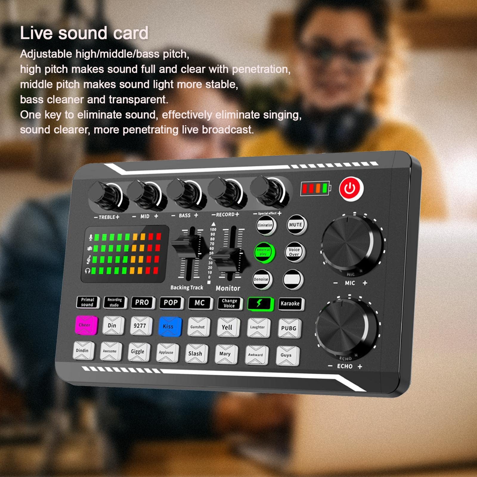 Amazon | KESOTO F998サウンドミキサーサウンドカード ライブサウンド