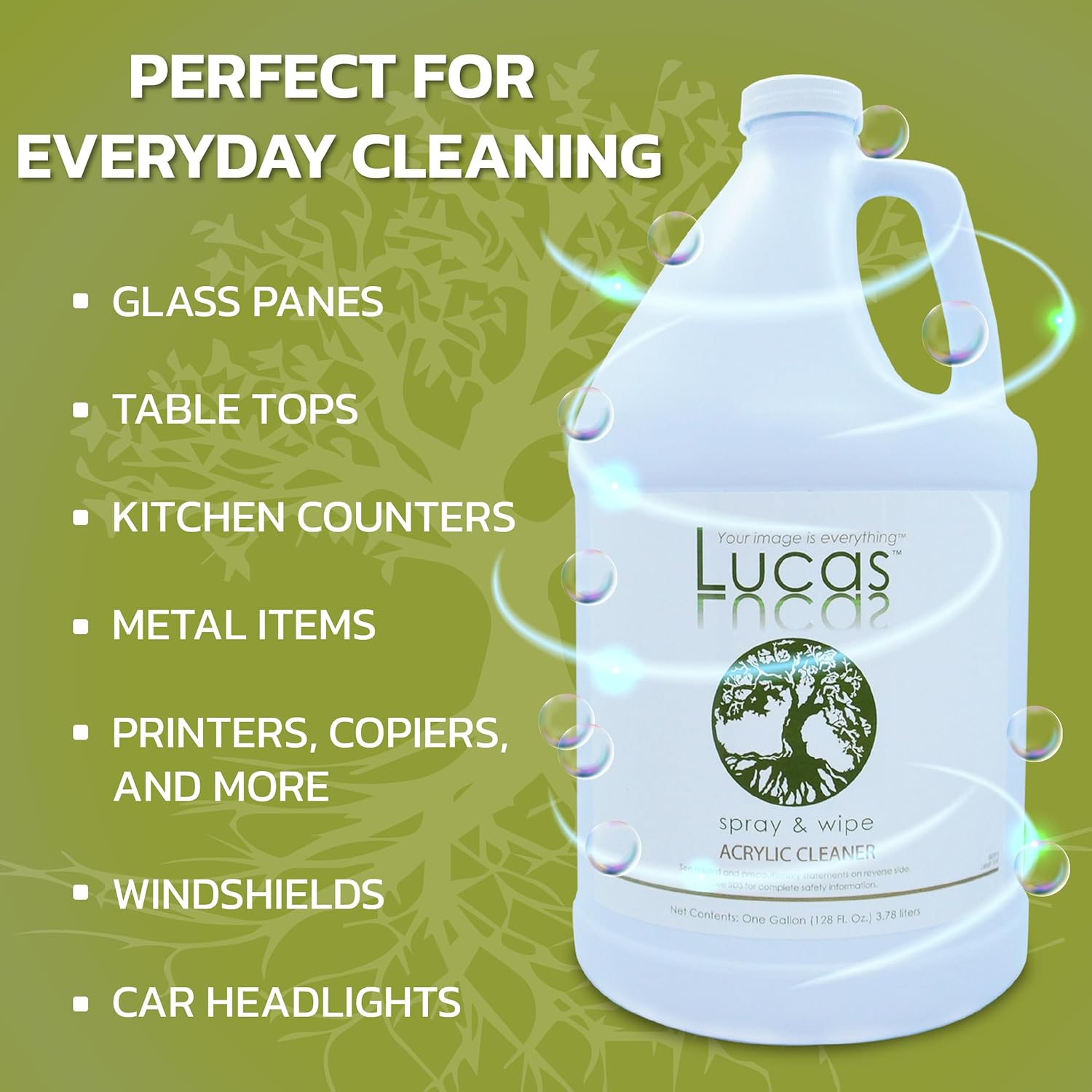 Lucasol Lucas Acrylic and Plastic All Purpose Cleaner Spray 1 Gallon Refill Size