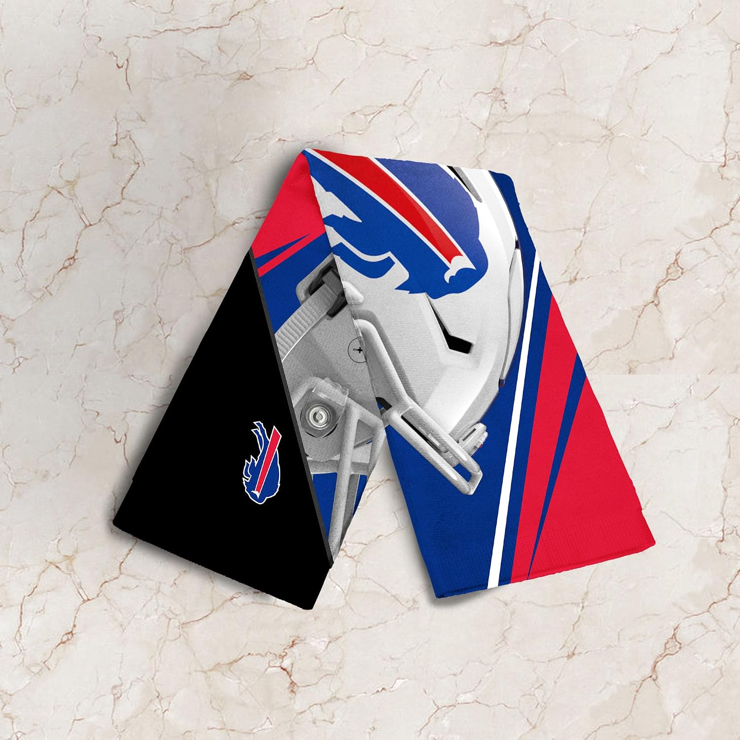 Northwest NFL Rally Fan Towel Set, 15 x 18 Inches, Team Colors, Shred (Buffalo Bills)