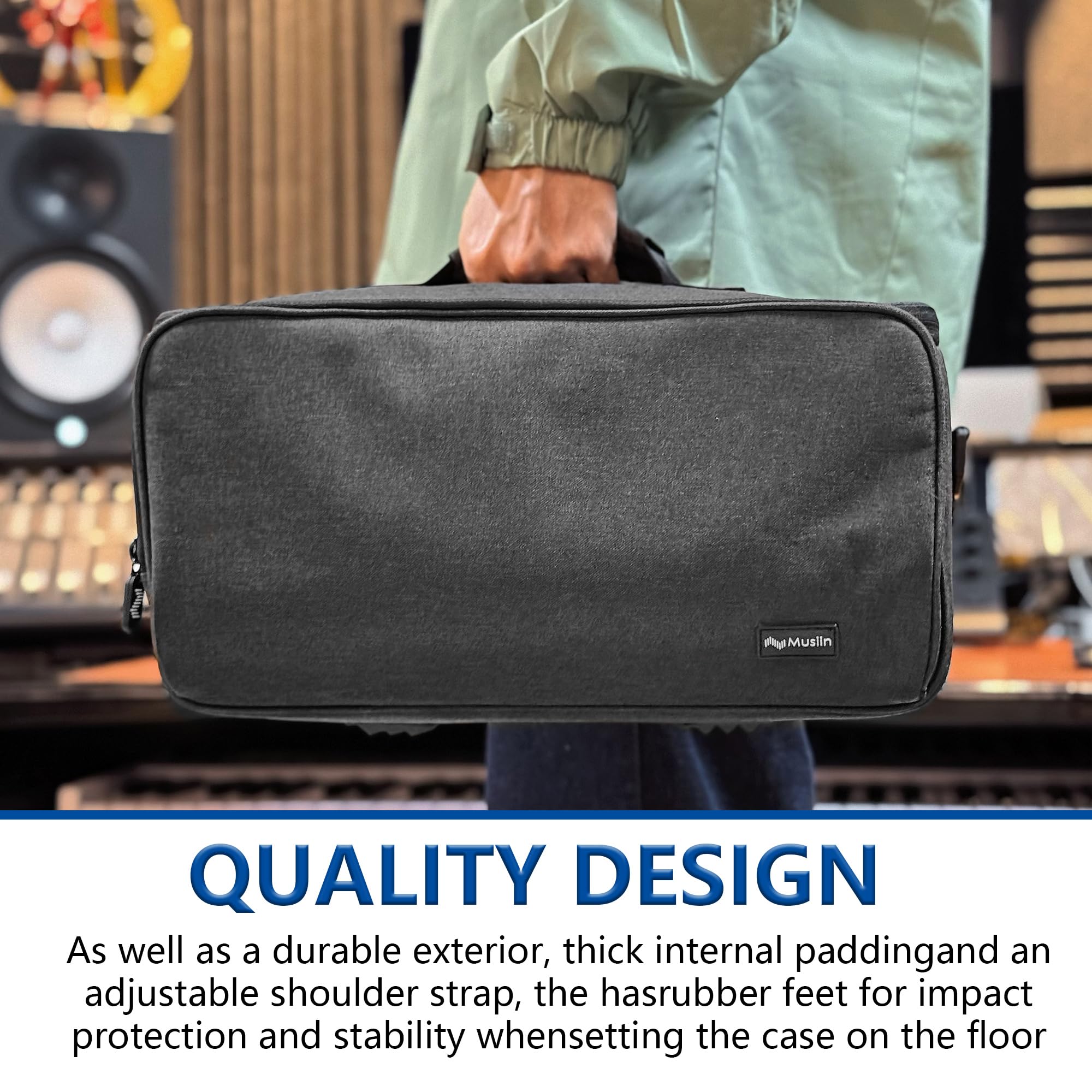 Musiin Borsa per mixer digitale Bluetooth Speake, compatibile con Behringer XR18, XR12, XR16, Sony ULT FIELD 5, FIELD 3, JBL Xtreme 4, Bose SoundLink Max, Yamaha THR5/5A, essenziale per la protezione