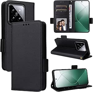 Para Xiaomi 14T Funda Xiaomi 14T Pro Funda Tipo Billetera De Cuero Con