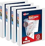 Avery Nonstick Heavy-Duty EZD Reference View 5 Inch White Binder (79106)