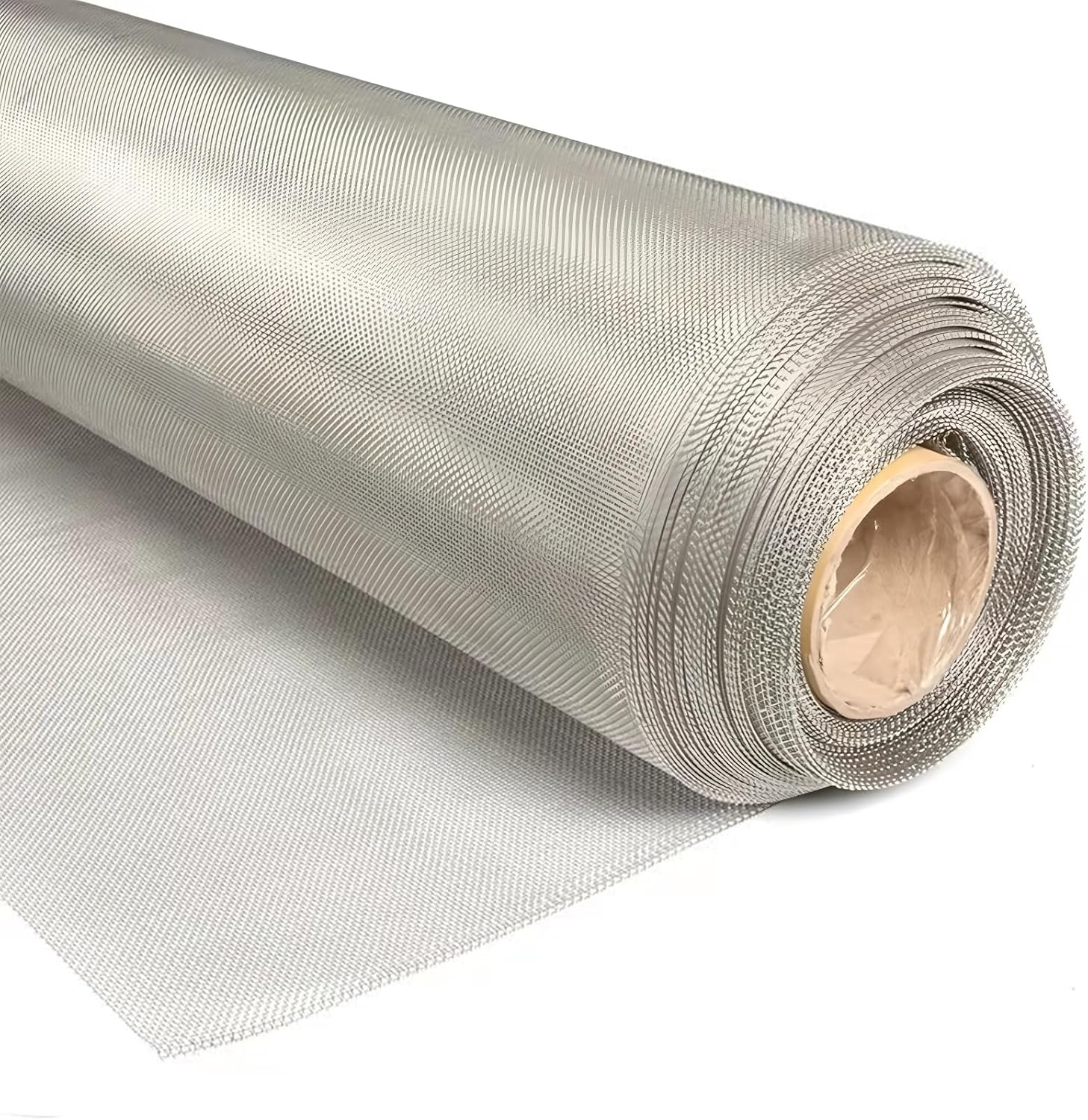 Window Screen Roll - 304 Stainless Steel Mesh Screen Roll - Window Screen Replacement Mesh Rustproof Durable Metal Window Screen for Air Vent Window Door Patio Porch,W:1.5m/59in,L:10m/33ft