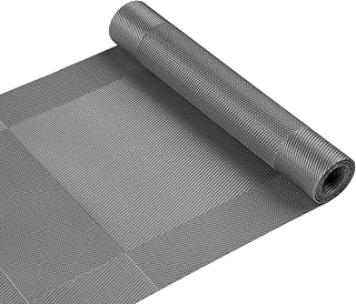 OSVINO runner da tavola, grigio argento, 30x180 cm Materiale PVC tovaglia in lino tessuto runner stile europeo tavolo da tè tappetino da tè sottobicchiere portavaso tappetino da tè.