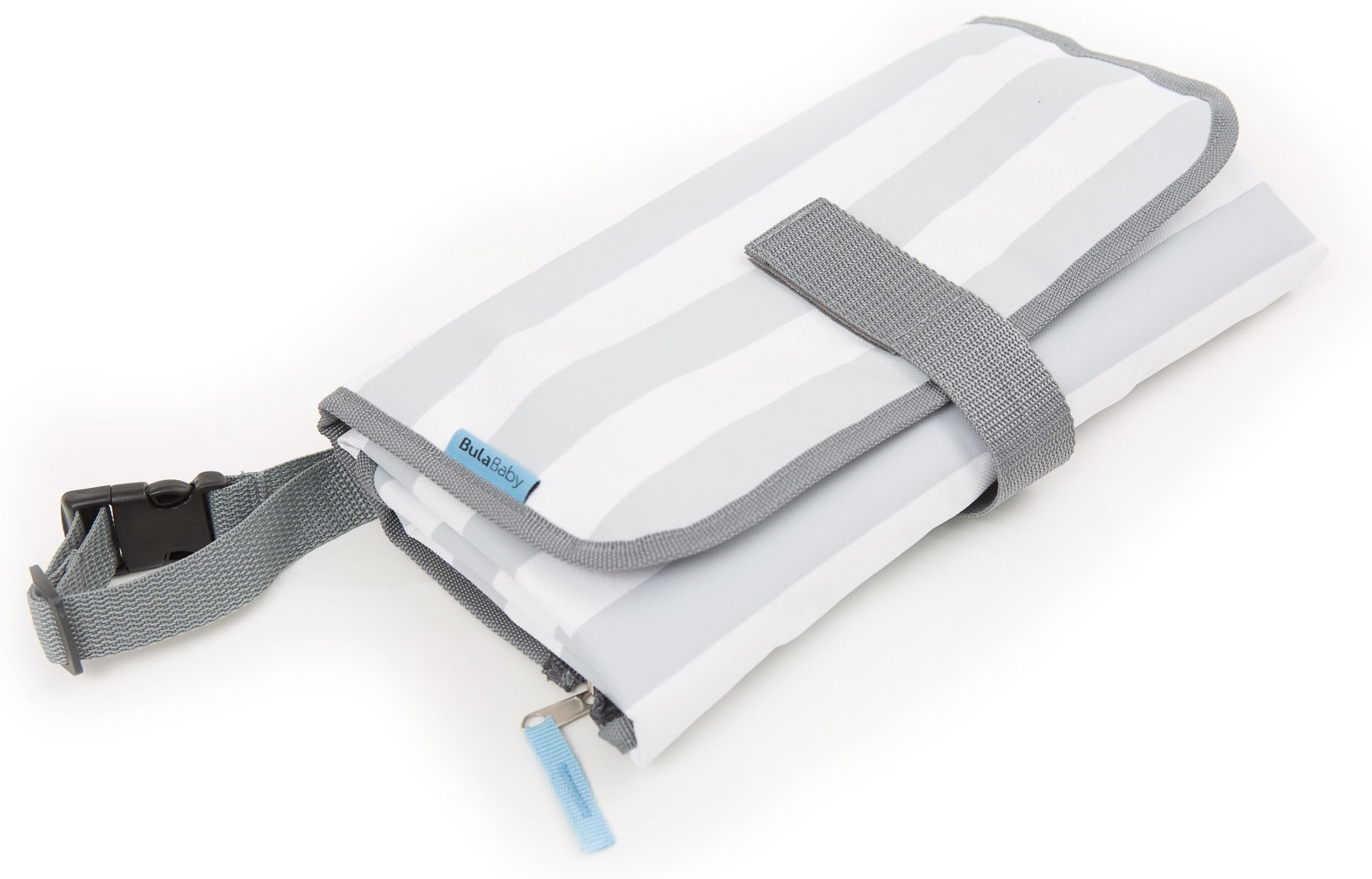 Bula Baby Nappy Changing Mat - Grey Stripe