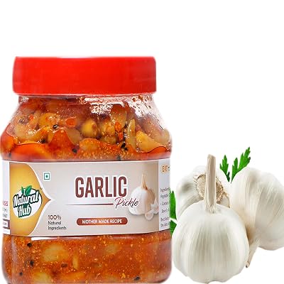 Natural Hub Homemade Garlic Pickle,(Garlic, 500 gm)