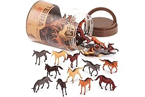 Terra by Battat - 60-Piece Wild Horses Tube: Miniature Horse Toys for Imaginative Play