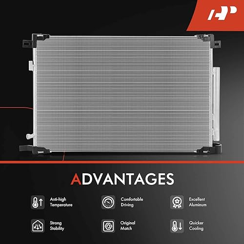 Miniatura 5 de A-Premium Condensador de aire acondicionado compatible con Toyota Camry 2018-2022, RAV4 Avalon 2019-2022 y Lexus ES350 2019-2022, 2.5L 3.5L,