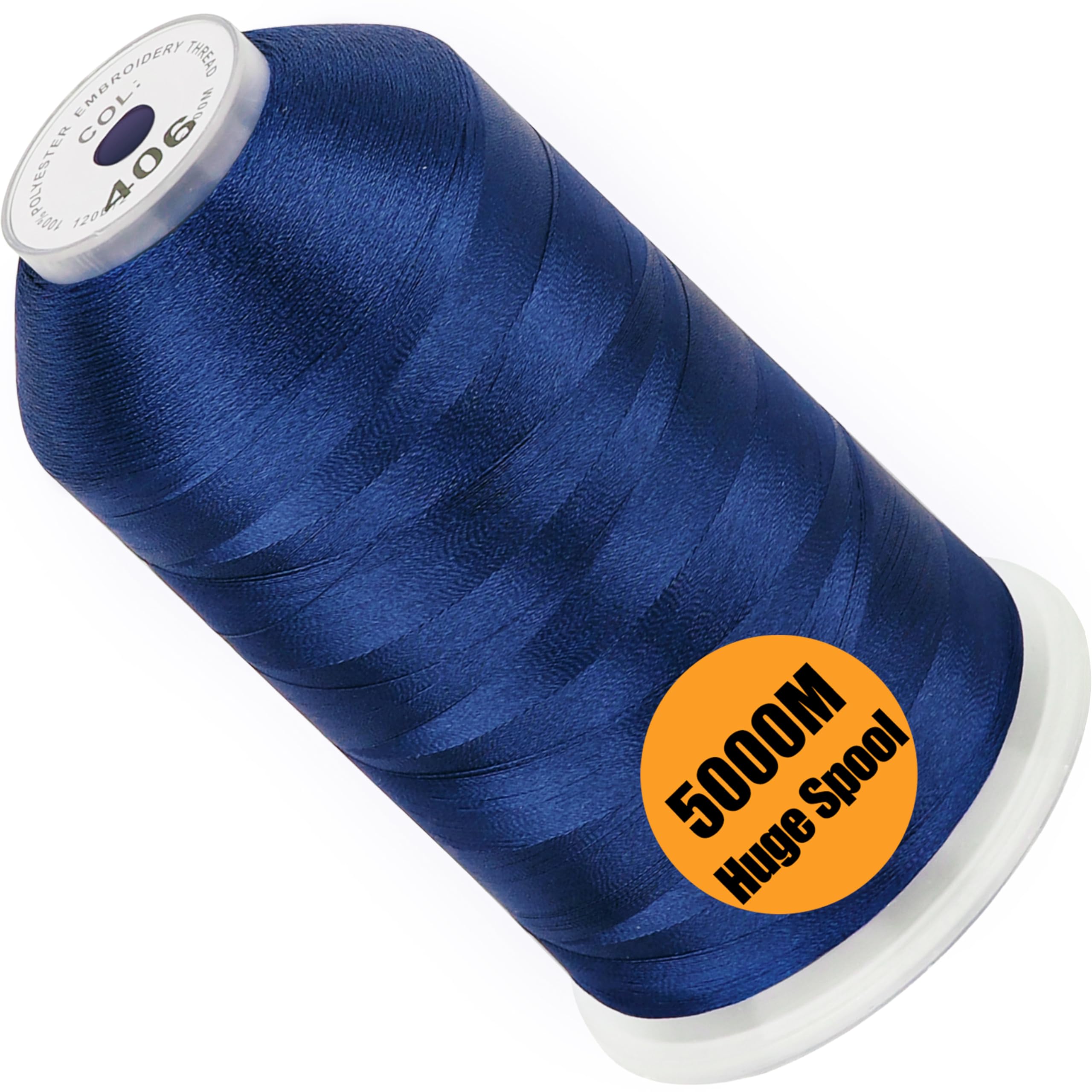 New brothread 5000M Huge Spool Embroidery Machine Thread -Ultra Marine