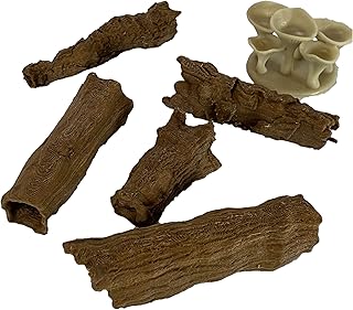 Extruded Gaming Hollow Logs with Giant Fungus