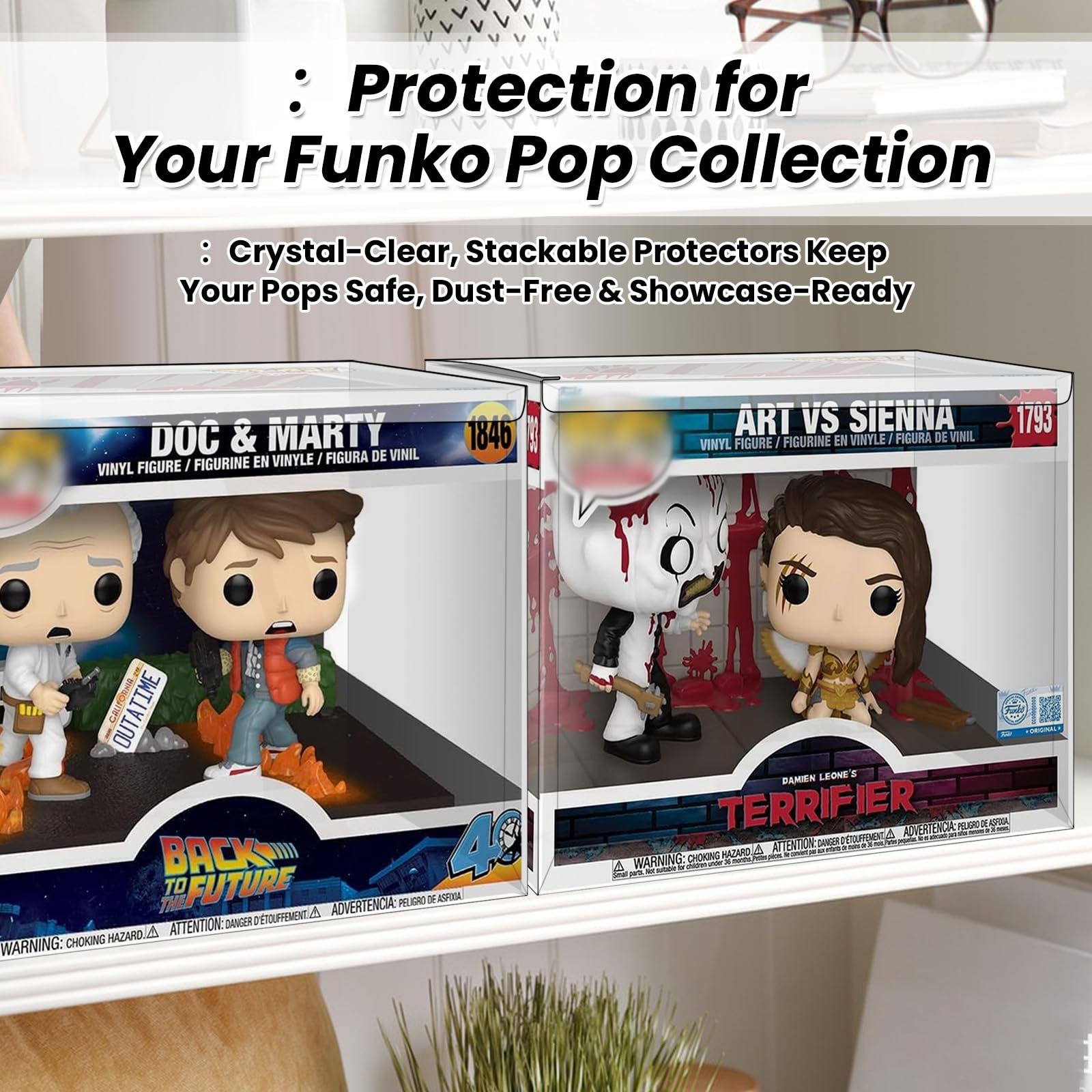 Amazon.co.jp: 4パック 0.5mm ポッププロテクター Funko Pop Towns