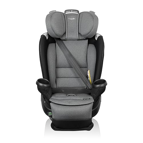 Miniatura 6 de Evenflo Gold Revolve360 Extend - Asiento giratorio para automóvil todo en uno con SensorSafe (gris piedra luna)