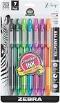 Zebra Pen Z-Grip Retractable Ballpoint Pen, Smooth-Flowing Black Ink, 1.0mm Medium Point, School & Office Supplies, Ideal for Note-Taking, Journal and Planner Use, 18-Pack (22218)