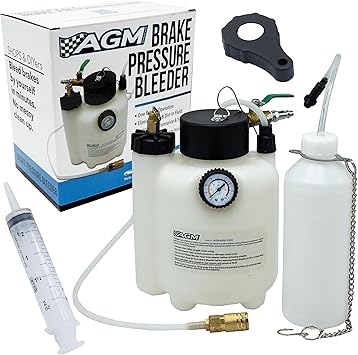 3L Capacity Professional Pressure Vacuum Brake Bleeder Kit - One