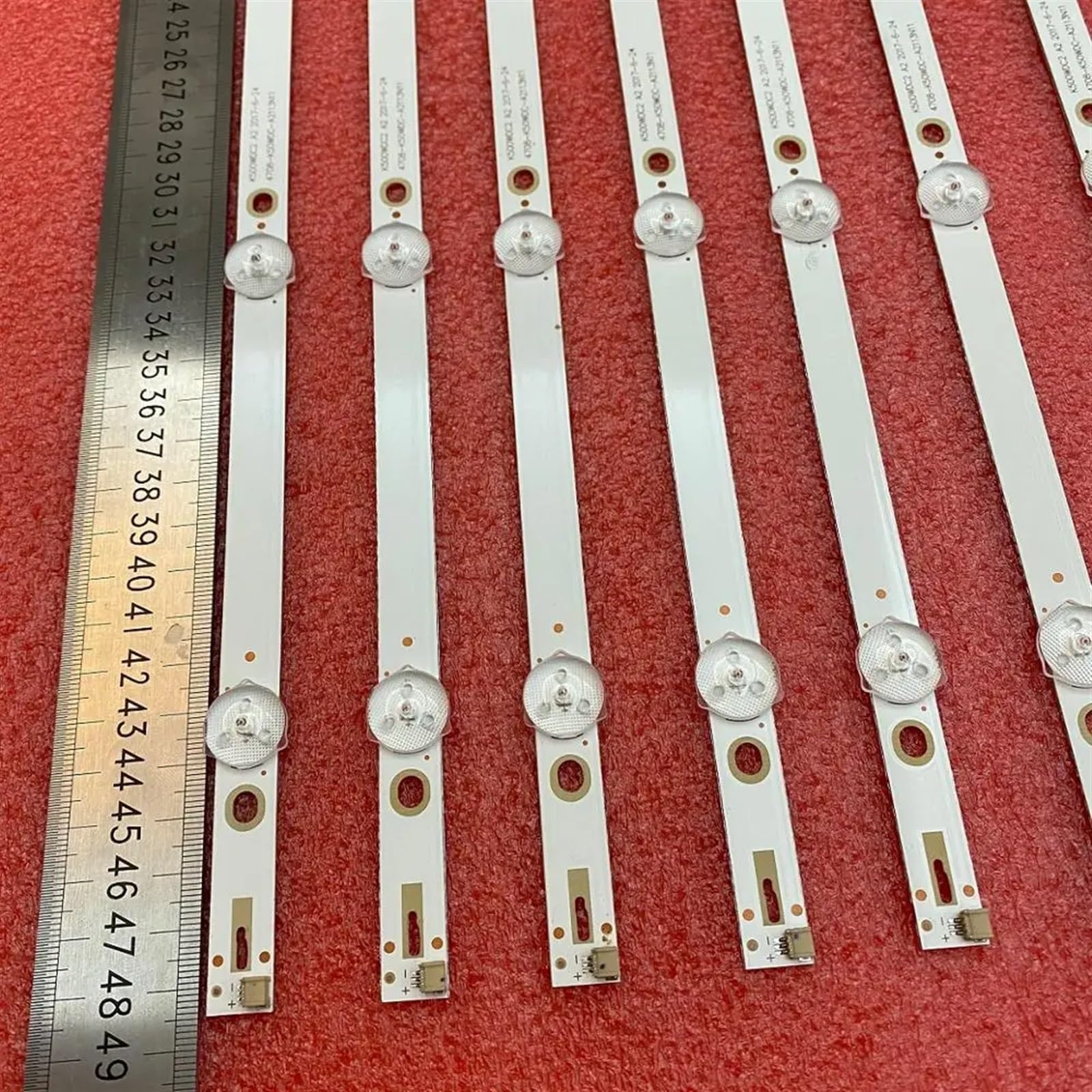 Striscia di retroilluminazione a LED 5LED (6V) Compatibile for 50put6002 IM50US820 50USK1810T2 50PUT6023 K500WDC2 A2 4708-K50WDC-A2113N11(18pcs for 2 TV)