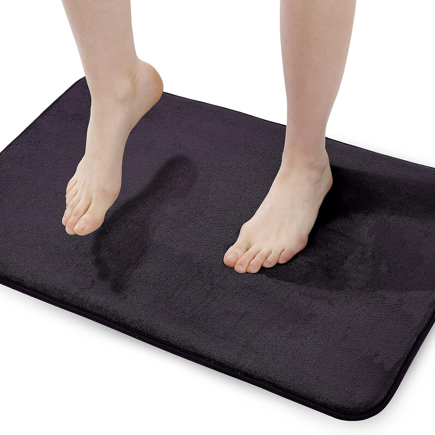 Walensee Extra Thick Memory Foam Bath Rug (24x48 Dark
