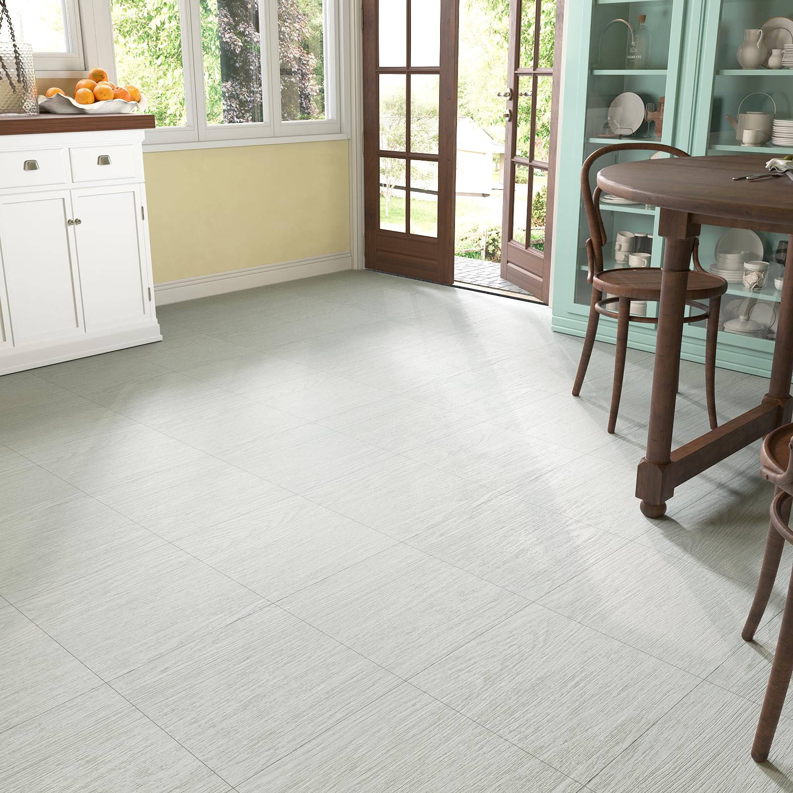 VaryPaper Suelo Vinilo Autoadhesivo Efecto Madera Gris 30cmx30cm 20 Piezas Baldosas Adhesivas Suelo Baño Salon Pegatinas de Baldosas Madera Parquet Laminado para Suelos Cocina Escaleras Decorativa