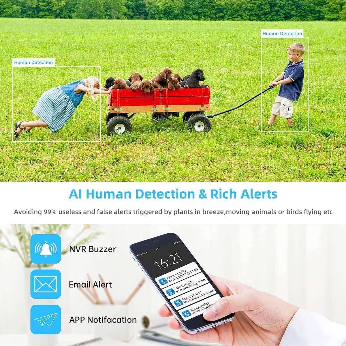 AI Human Detection and Rich Alerts for JOOAN Security Camera System