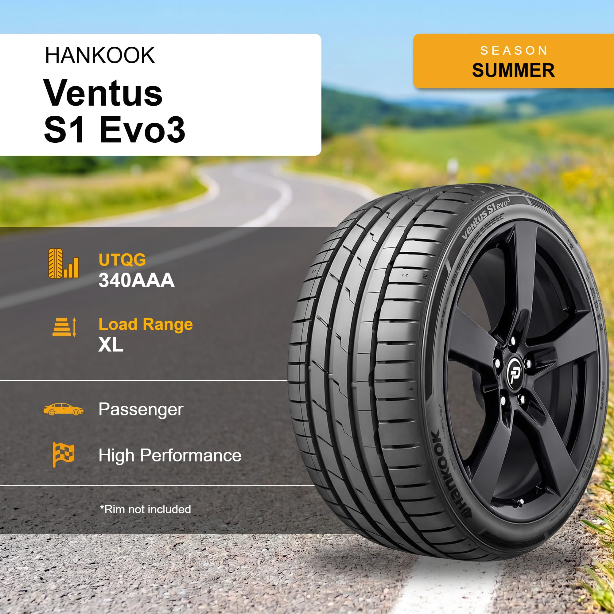 Amazon.com: HANKOOK 235/40R19 96W XL HANKOOK K127 VENTUS S1 EVO3