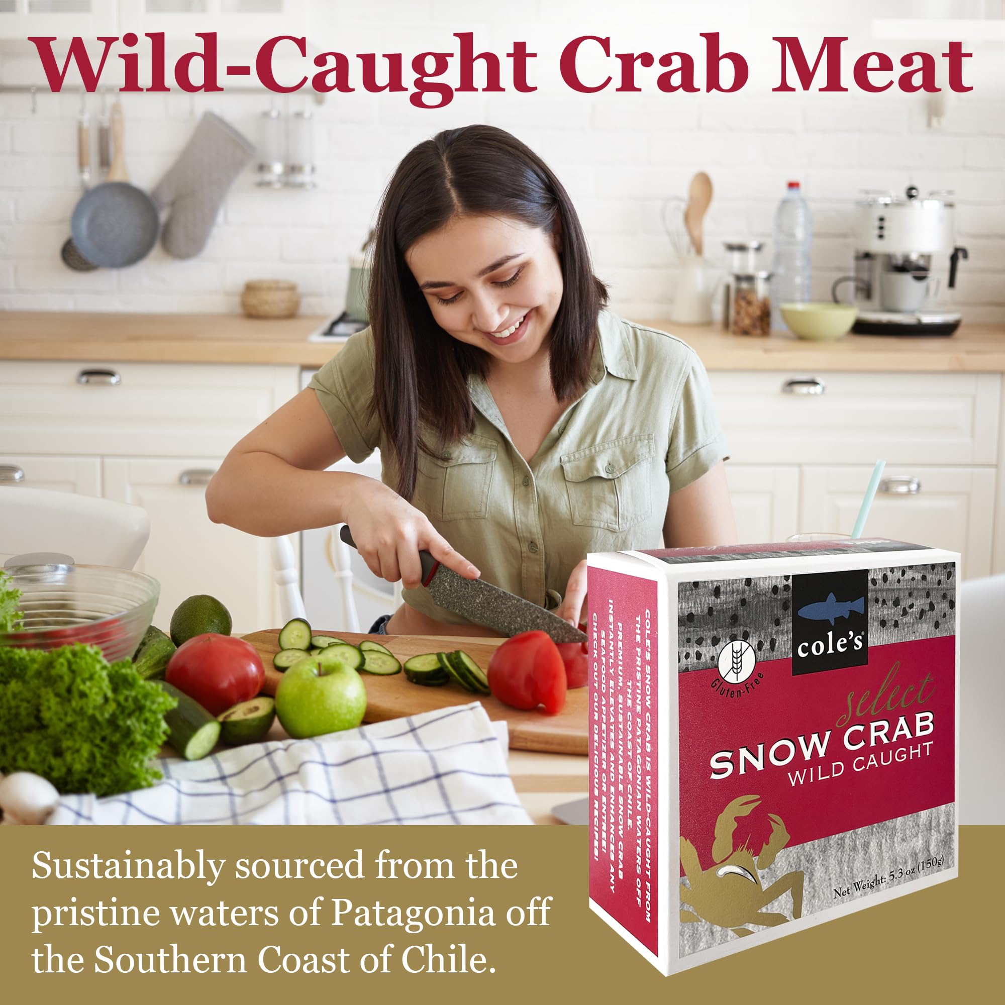 Amazon.com : Cole's Patagonian Wild-Caught Snow Crab Meat | Tender