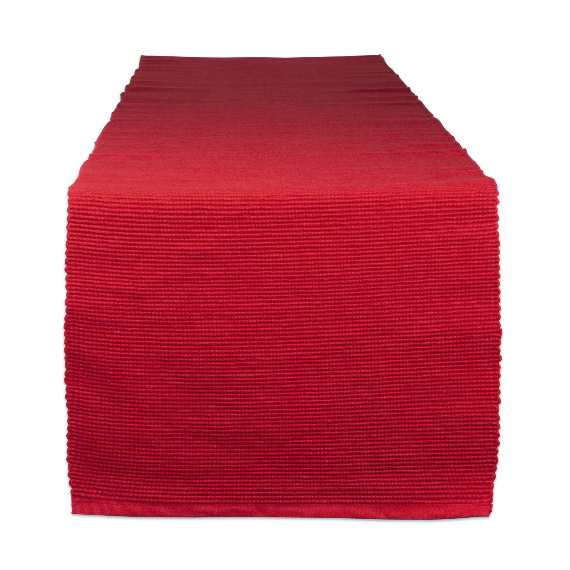 Dii Tango Red Woven Table Runner, Fabric, 13X72