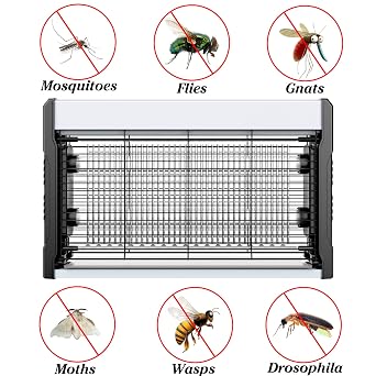 Fly Zapper, Neijiaer Powerful Insect Pest Fly Killer, Bug Zapper Attracting Mosquito Flying Insects with UV Light for Living Room, Kitchen, Indoor Garden Yard, Mosquito Killer
