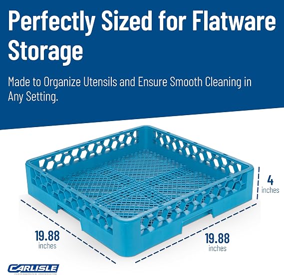 Carlisle RF-14 Carlisle Blue Color, Polypropylene OptiClean Combination/Flatware Rack
