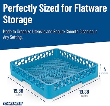 Carlisle RF-14 Carlisle Blue Color, Polypropylene OptiClean Combination/Flatware Rack