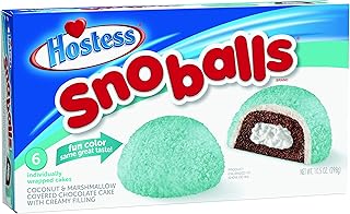 Hostess SnoBalls, 6 Count (Color May Vary by Season), 10.5 Ounce