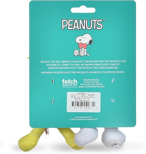 Miniatura 2 de Peanuts for Pets Juguetes para perros Snoopy 2 chirriadores de felpa  Colección de chirriadores de felpa Snoopy  Woodstock Love de 6 pulgadas