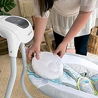 Vista 87 de Ingenuity 2-in-1 SimpleComfort Lightweight Compact 6-Speed Multi-Direction Baby Swing & Rocker, Vibrations & Nature Sounds, 0-9 Months 6-20 lbs