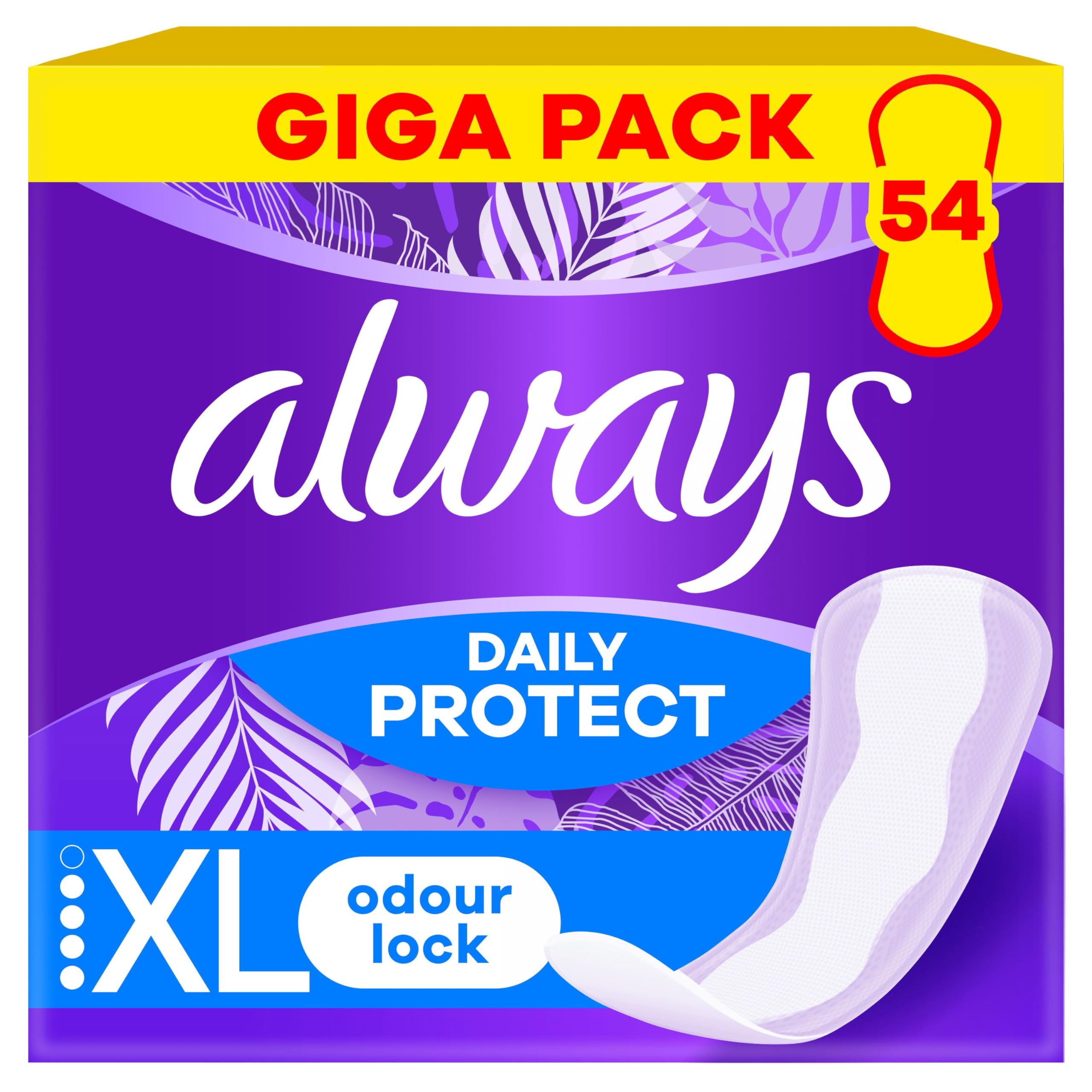Always Daily Protect Extra Long Odour Lock Wkładki higieniczne, 54 sztuk